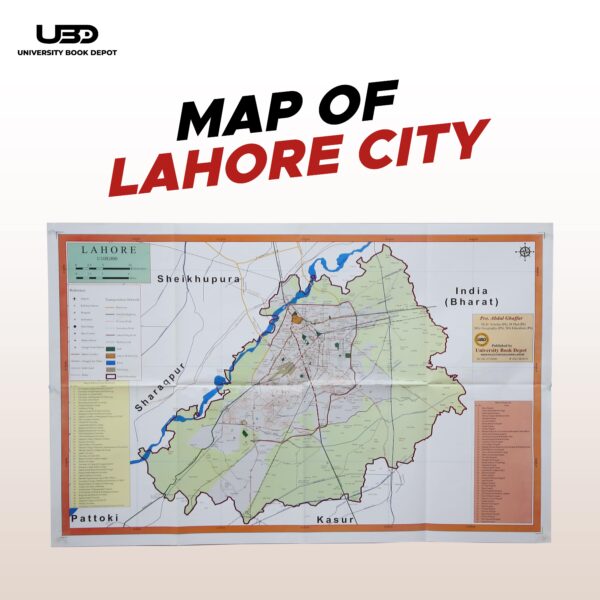 Lahore City Map in English