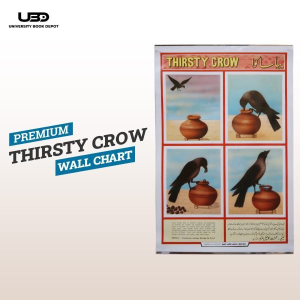 Moral Story The Thirsty Crow Wall Poster | Thirsty Crow Wall Chart for Classrooms, Schools Decoration