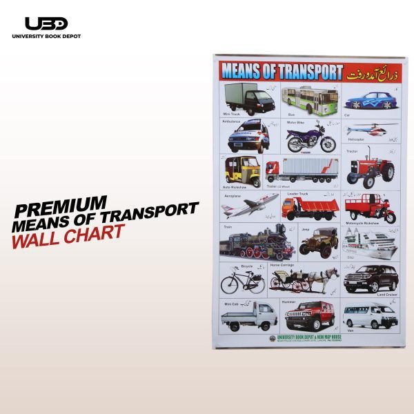Means of Transport Wall Chart | Wall Poster of Transport for School and Classrooms Decoration