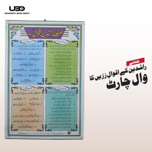 khulfa e Rashdeen k Aqwal Wall Chart | Wall poster of Aqwal e Zareen for Classrooms and School Decoration