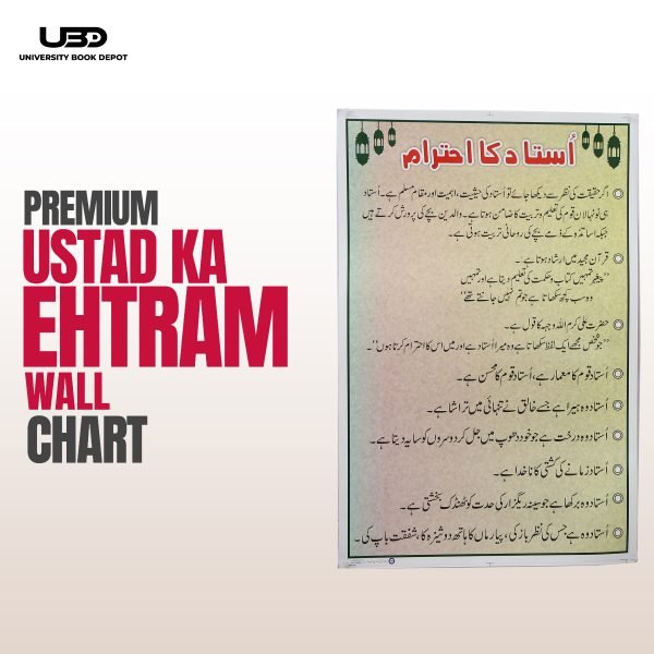 Ustaad Ka Ahtiram Wall Chart | School Manner For How to Respect Teachers In School Wall Poster