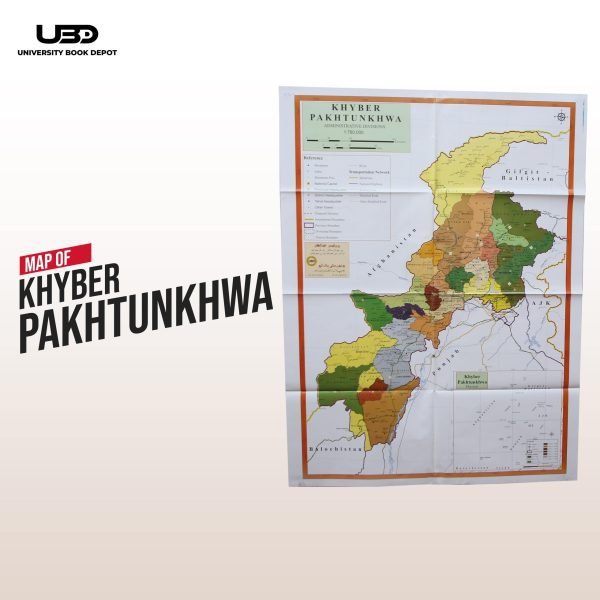 Khyber Pakhtunkhwa Map for Wall | KPK Map wall poster In English