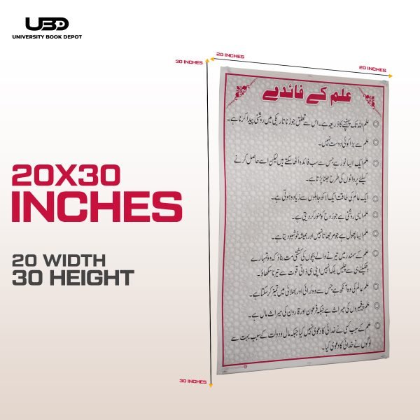 Ilm K Faiday Eassy Wall Chart | Wall Poster for Ilm k Faiday | Wall Chart for School and Classrooms Decoration - Image 2
