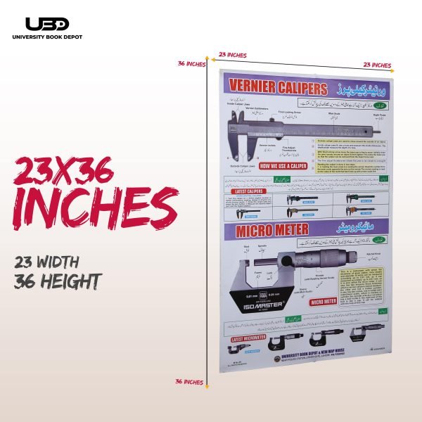 Vernier Caliper & Micrometer Wall Chart - Image 2