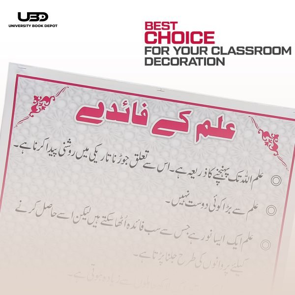 Ilm K Faiday Eassy Wall Chart | Wall Poster for Ilm k Faiday | Wall Chart for School and Classrooms Decoration - Image 4