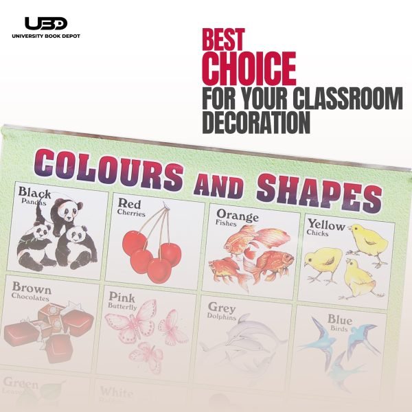 Colors and Shapes Wall Poster | Colours Name Wall Chart for Classroom - Image 4