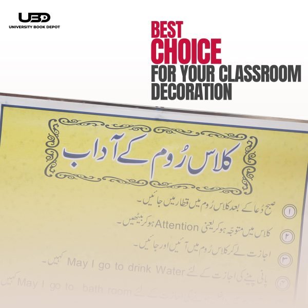 "Classroom Manners" wall chart in Urdu - Image 4