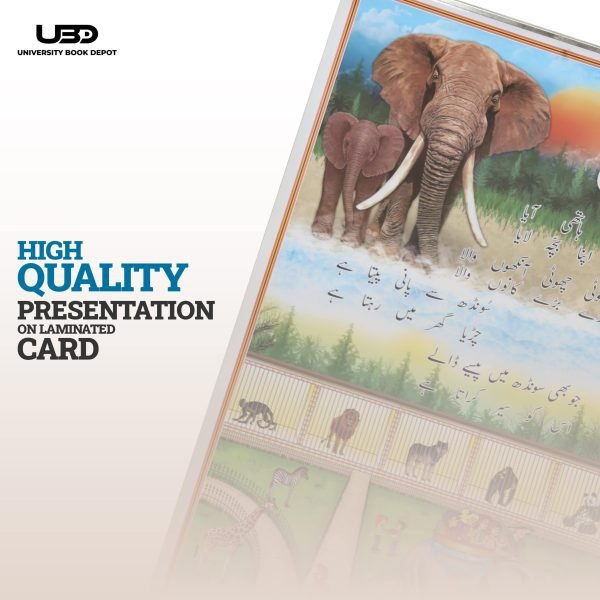 Urdu Poem "Hathi" Wall Chart for Kids - Classroom & School Decoration - Image 5