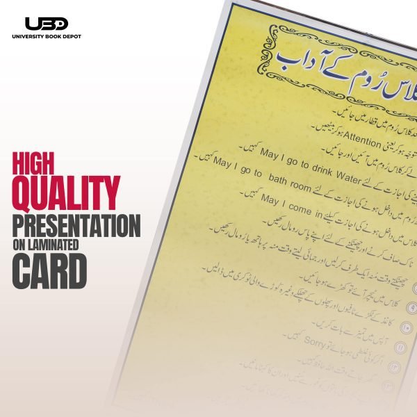 "Classroom Manners" wall chart in Urdu - Image 5