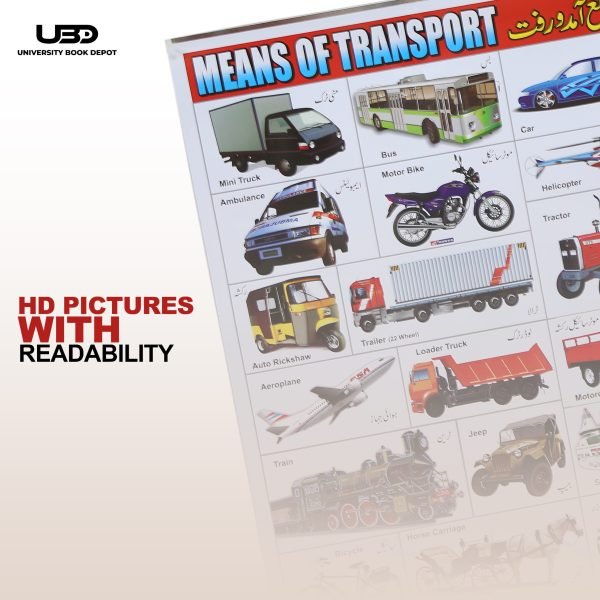 Means of Transport Wall Chart | Wall Poster of Transport for School and Classrooms Decoration - Image 6