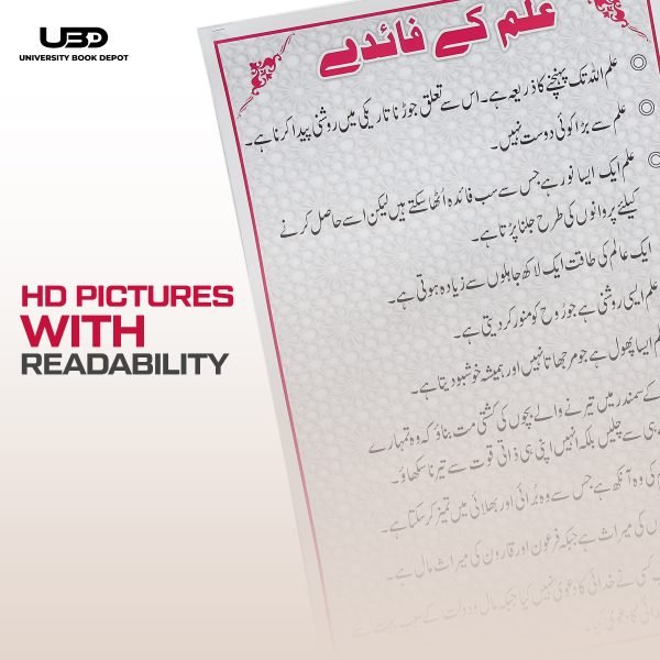 Ilm K Faiday Eassy Wall Chart | Wall Poster for Ilm k Faiday | Wall Chart for School and Classrooms Decoration - Image 6