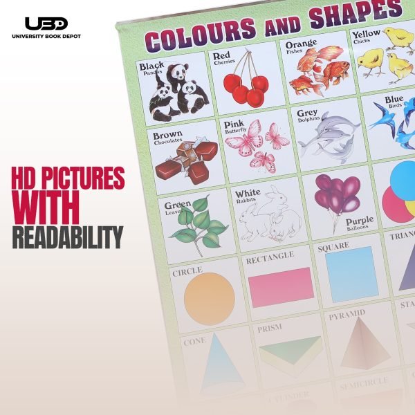 Colors and Shapes Wall Poster | Colours Name Wall Chart for Classroom - Image 6