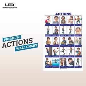 Action Words Wall Chart | HD picture Presentation on 210 gram Laminated Card 20*30 inches