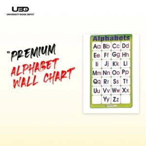 Capital and Small Alphabets Wall Chart 23*36 inches printed on 200 gram Laminated Card