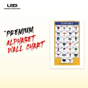 Capital and Small Alphabets Wall Chart 23*36 inches printed on 200 gram Laminated Card